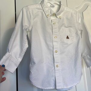 Baby Boy White Oxford Dress Shirt Size 18-24 Months